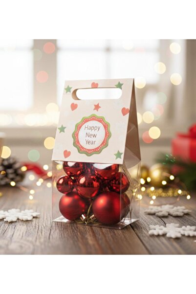 Gift Moda مجموعة زينة شجرة عيد الميلاد - 20 قطعة (3 أحجام، مع علبة هدايا)