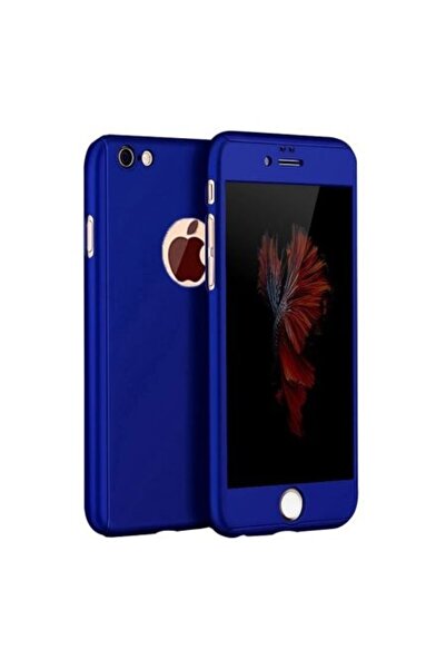 Apple Калъф за iPhone 6 Plus / 6s Plus Full Cover 360 Син + Защитно фолио