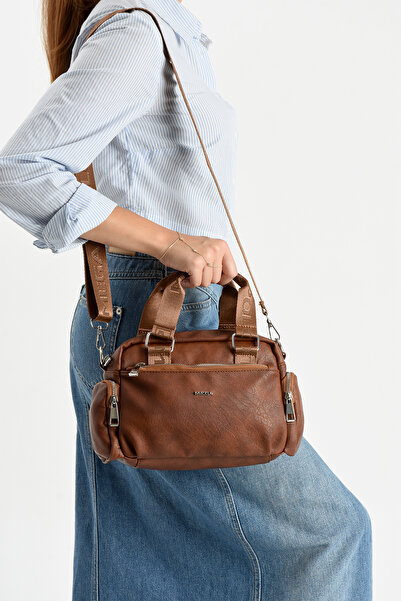 çantamgelsin Geantă de mână/crossbody pentru femei MEGA POLO Lisbon din piele