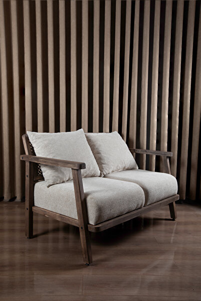 Aberteka Merlin Hazeranlı Doğal Ahşap Koyu Ceviz Renk, Sütlü Kahve Teddy Kuma...