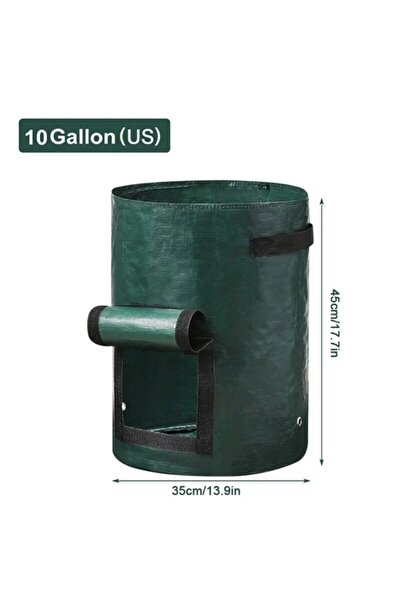 Choice أكياس زراعة للحدائق سعة 10 جالون - 35 × 45 سم أمريكي، أكياس زراعة البط...