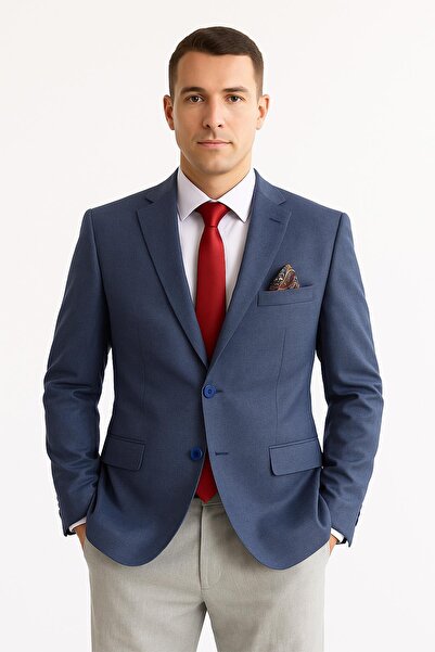 PİSERRO Erkek Tek Ceket Slim Fit