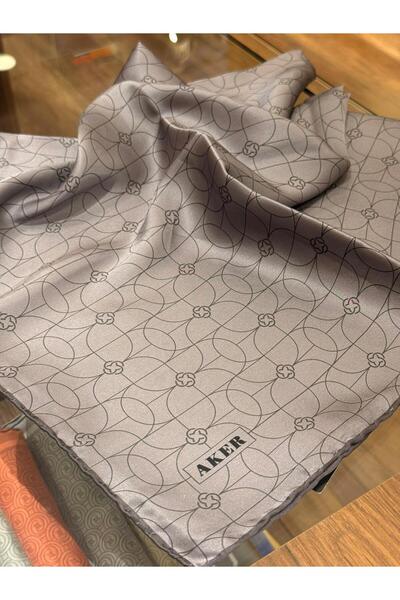 Aker Monogram Desen 2025/2026 Saf İpek Sura Eşarp 9065713