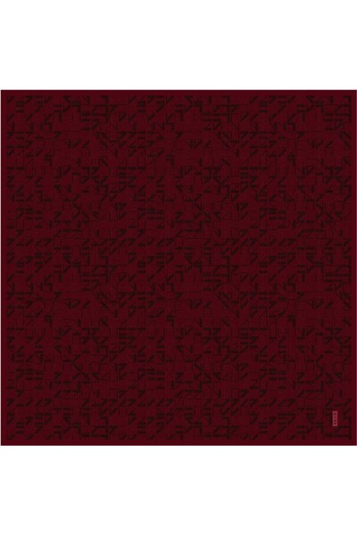 Aker Geometrik Desen 2025/2026 Saf İpek Sura Eşarp