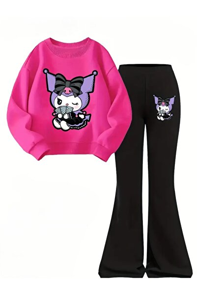 Machetta طقم بدلة رياضية للأطفال مطبوع عليها كورومي مع سروال واسع على الطراز الإسباني