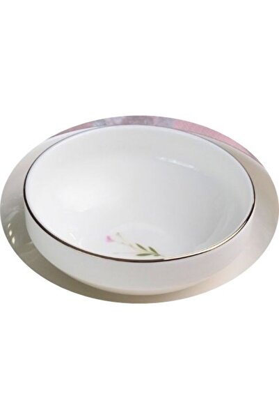 tabakevi Tabak Evi Porcelain Natura Mixed Gold Gilded Bowl 13.50cm Set of 6