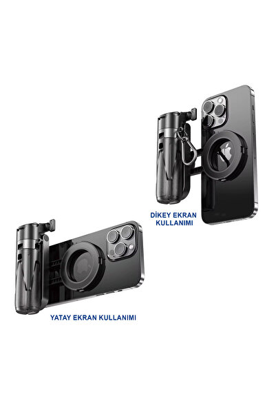 MTL Magsafe Uyumlu Bluetooth Kumandalı Selfie Çubuğu & Tripod