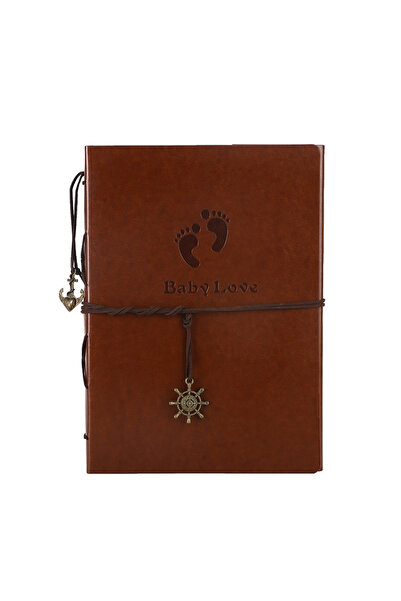 PYKA HOME SHOP Album Foto, Little Steps, Scrapbook Vintage, Coperta din Piele...