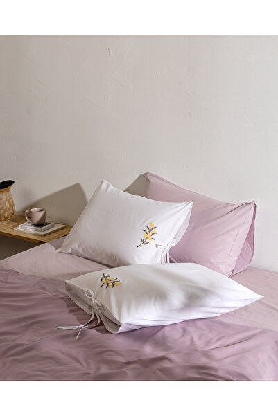 Madame Coco Bresnay 100% Cotton 2-Piece Pillowcase - Yellow