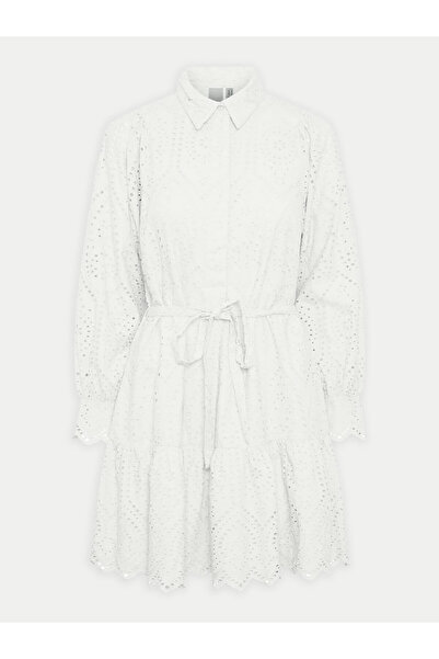 YAS Γυναικείο Καλοκαιρινό Φόρεμα 26030709 Λευκό