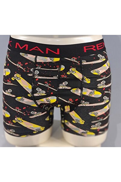 RENK MAN Ανδρικό ελαστικό μπόξερ από βαμβακερό σχέδιο