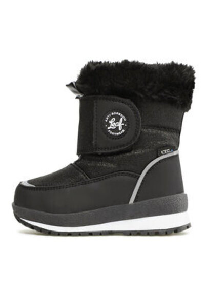 Leaf μπότες χιονιού για κορίτσια LNAUT101K μαύρες