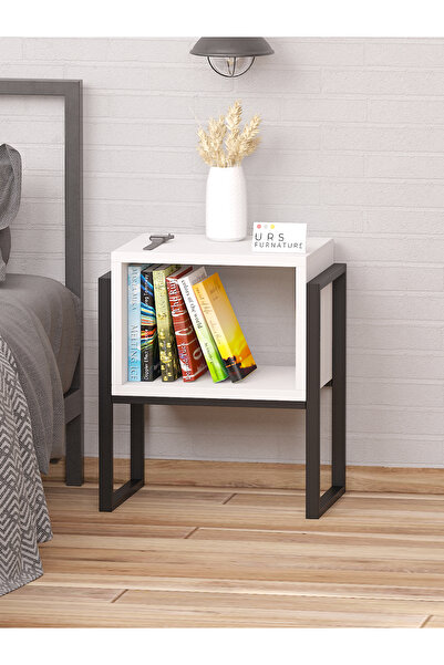 urs furnature Metal Ayaklı Komodin Başucu Komodin