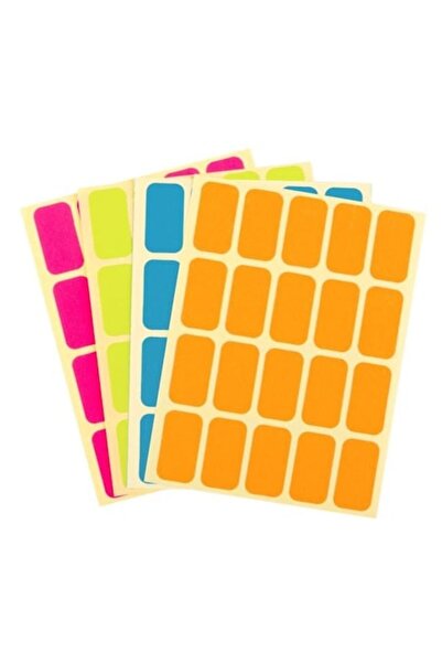 ANTBRO Etichete colorate fluorescente 2x1 cm, 10 coli x 20 buc