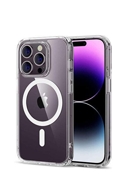 bewn iPHONE 14 Pro Max Magsafe Mıknatıslı Kablosuz Şarj Destekli Şeffaf Telef...