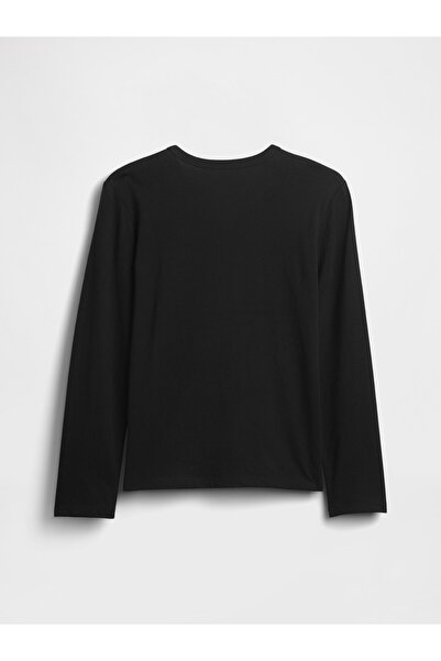 GAP Erkek Çocuk Siyah Logo T-Shirt