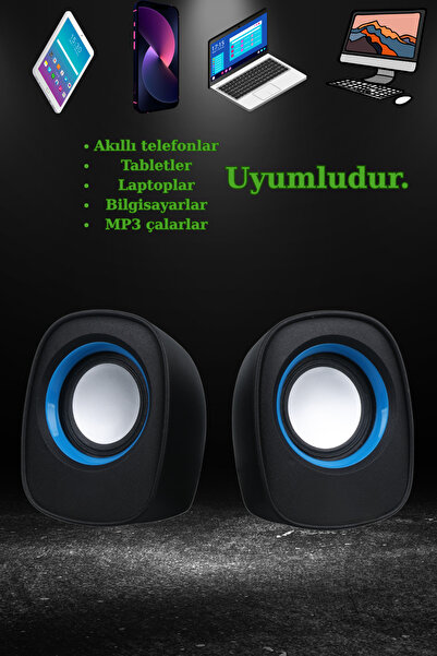 Rabelix Online Marketing Tak Çalıştır Tüm Cihazlar için Uyumlu 1+1 Hoparlör S...