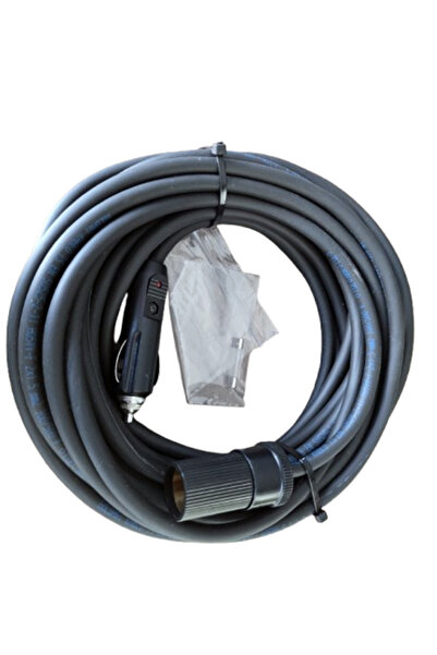 Geseus Araç Çakmak Uzatma Kablosu 12-24 Volt 16 Amper 2 X1,5mm TTR Bakır 5 Mt...