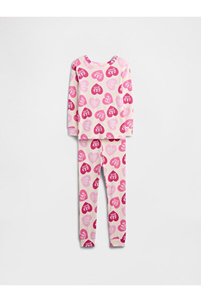 GAP Bebek Pembe Barbie 100% Organik Pamuk Pijama Takımı