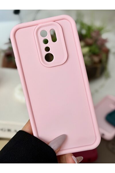 Go Aksesuar Redmi 9 Uyumlu Mat Lansman Parmak İzi Bırakmaz Esnek Silikon Kılıf