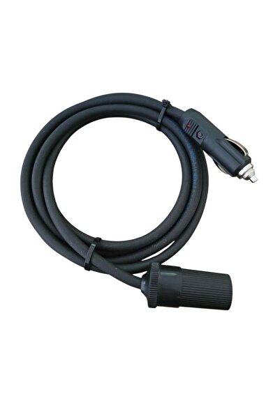 Geseus Araç Çakmaklık Uzatma Kablosu 12-24 Volt 16 Amper 2 X1,5mm TTR Bakır 2...