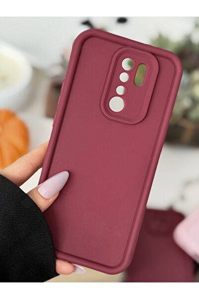 Go Aksesuar Redmi 9 Uyumlu Mat Lansman Parmak İzi Bırakmaz Esnek Silikon Kılıf