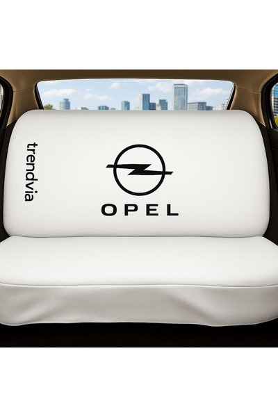 trivexa Front and Rear Combed Cotton Auto Seat Service Cover Set - Opel Compatible