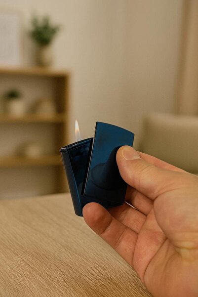 melmus Yana Kaydırmalı Metal Pürmüzlü Lüks Çakmak