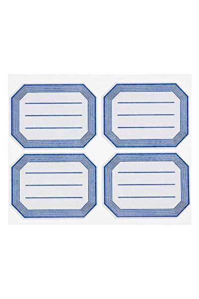 ANTBRO etichete adezive, albastru deschis, 7,2 x 5,5 cm, set de 40