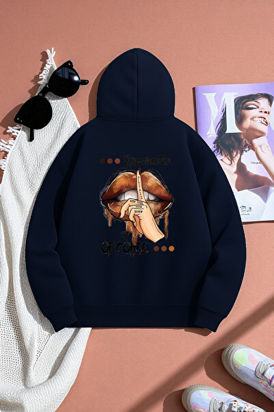 trendypassion Hanorac unisex cu imprimeu DONT OVER THINK Design