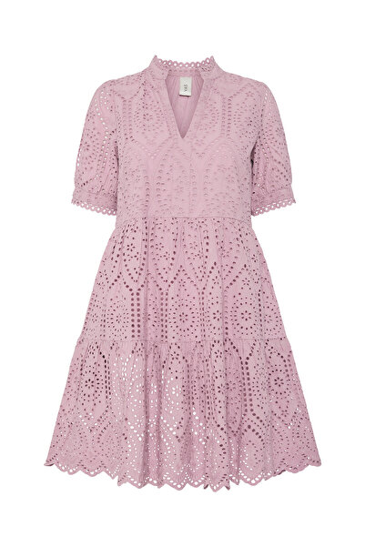 YAS Γυναικείο Καλοκαιρινό Φόρεμα 26027163 Ροζ