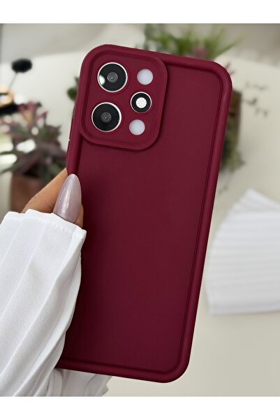 Go Aksesuar Redmi 12 Uyumlu Mat Lansman Parmak İzi Bırakmaz Esnek Silikon Kılıf