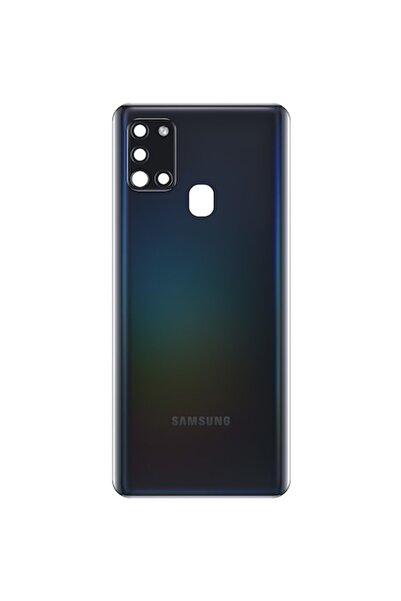 Samsung Capac Baterie Galaxy A21s A217, cu Geam Blitz - Geam Camera Spate, Negru, Second Hand