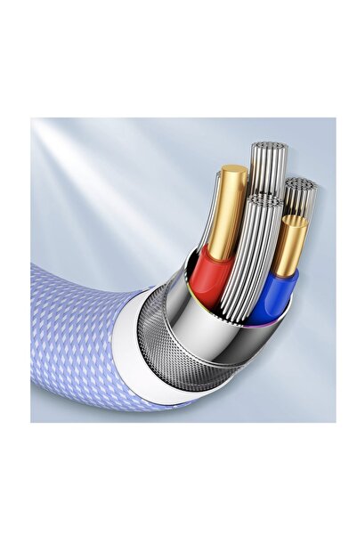 Joyroom USB-Lightning Cable, 2.4A, Fast Charge, 1M Length, Reinforced, Purple