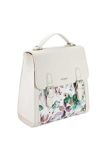 Diana&Co Rucsac crem cu imprimeu floral B-DHJ731-3 M11