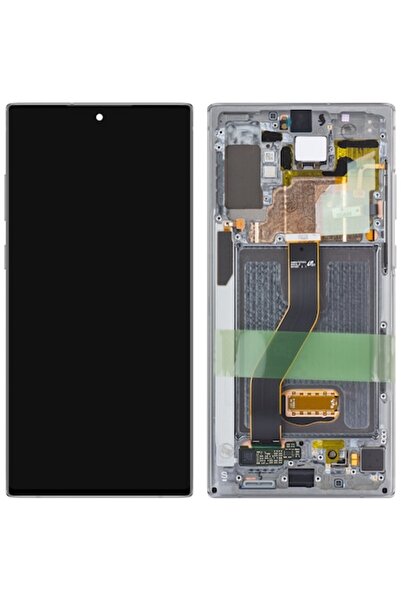 Samsung Galaxy Note 10+ / Note 10+ 5G Touchscreen Display with Frame - Silver...