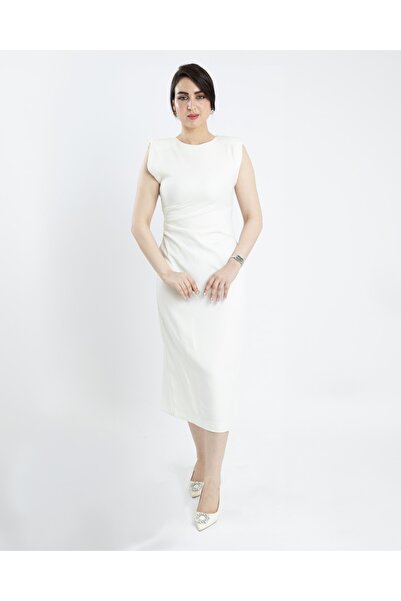 NATASHA Fashion فستان ناتاشا أبيض مثالي للمناسبات الراقية والمسائية.