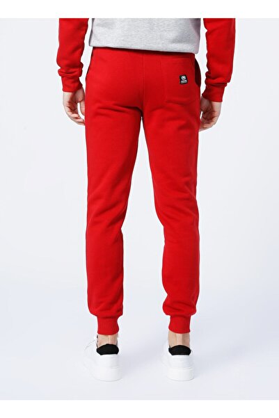 ECKO UNLTD Ανδρικό παντελόνι Ecko Unlimited Freddy Slim Fit σε σκούρο κόκκινο χρώμα