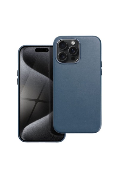 OEM Husă MagSafe pentru Apple iPhone 15 Pro Max, piele Mag, Elite Armor, U580, albastră