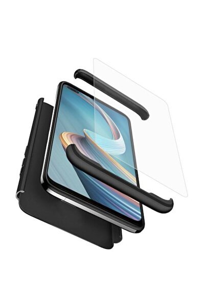 GKK Husă 360 cu folie de protecție pentru Oppo Reno 4 Z, Neagră