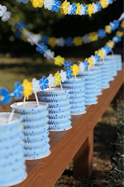 PARTİ SEPETİ Ornament Lanterna Albastră