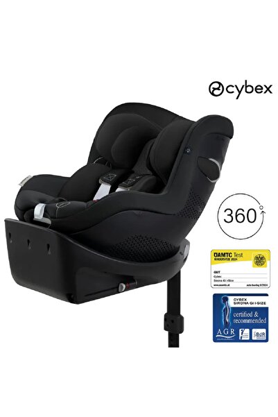 Cybex Sirona Gi Plus isize (yeni doğan minderli ) (moon black) (360 derece dönen, 0- 4 yaşa kadar)