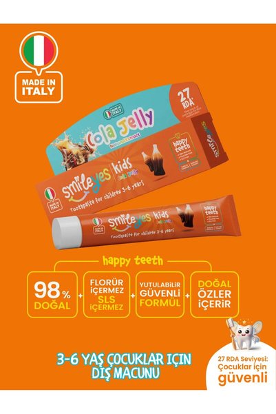 Generic Brand Smileyes Kids Toothpaste 3-6 Years 50 ml Cola Jelly