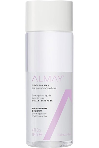 ALMAY سائل مزيل مكياج العيون - خالٍ من الزيوت، بخلاصة الصبار، مضاد للحساسية، خالٍ من العطور، 4 أونصة سائلة