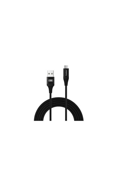 Earldom USB to USB-C Data Cable, 20W, Double Reinforced, 3 Meters, Black