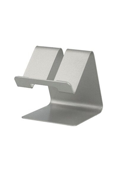 Bibilel Suport de birou S014 - S, suport metalic pentru telefon, argintiu