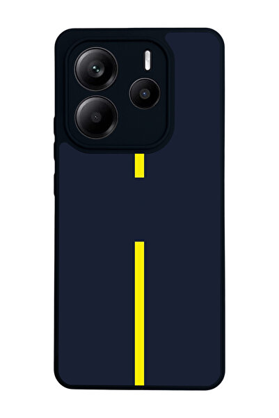 Aksel Kılıf Xiaomi Redmi Note 14 Uyumlu Baskılı, Mat Siyah,Yumuşak Silikon, K...