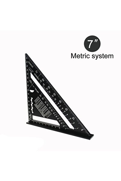 Choice4 أداة قياس مسطرة مثلثية جديدة مقاس 7 بوصات من سبائك الألومنيوم، أدوات ...