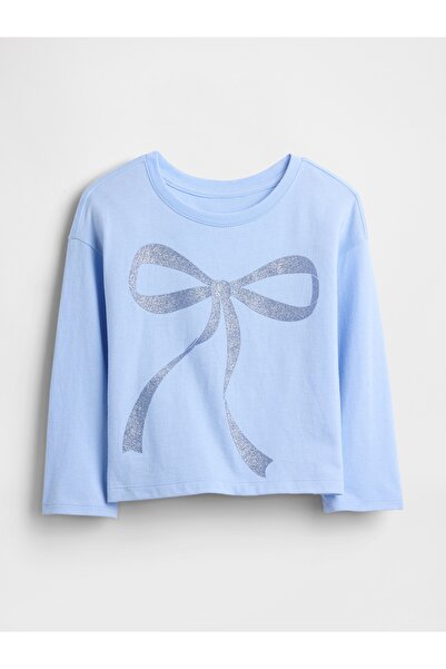 GAP Kız Bebek Açık Mavi Mix & Match Relaxed Grafik T-Shirt