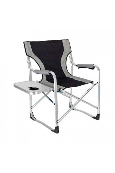 Generic كرسي شاطئ من الألومنيوم مع طاولة وحامل أكواب